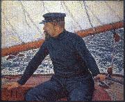 Theo Van Rysselberghe signac on his boat oil on canvas